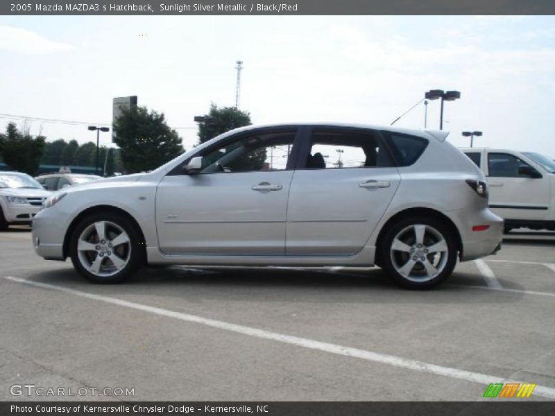Sunlight Silver Metallic / Black/Red 2005 Mazda MAZDA3 s Hatchback