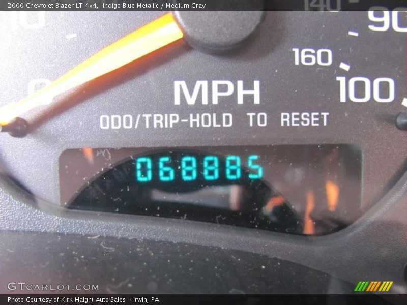 Indigo Blue Metallic / Medium Gray 2000 Chevrolet Blazer LT 4x4