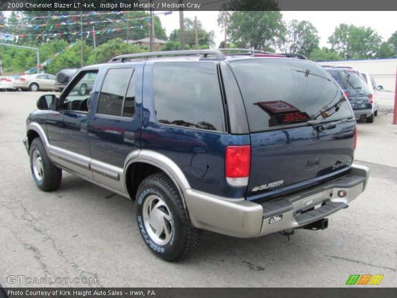 Indigo Blue Metallic / Medium Gray 2000 Chevrolet Blazer LT 4x4