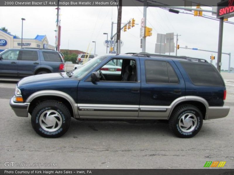 Indigo Blue Metallic / Medium Gray 2000 Chevrolet Blazer LT 4x4