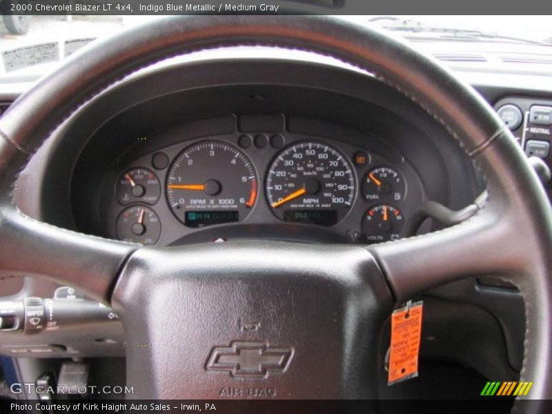 Indigo Blue Metallic / Medium Gray 2000 Chevrolet Blazer LT 4x4