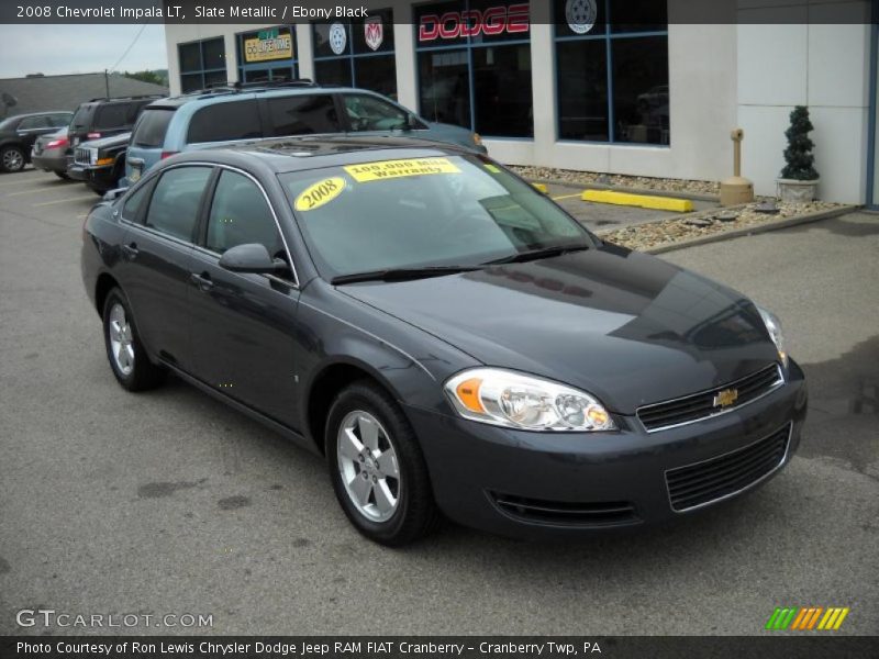 Slate Metallic / Ebony Black 2008 Chevrolet Impala LT