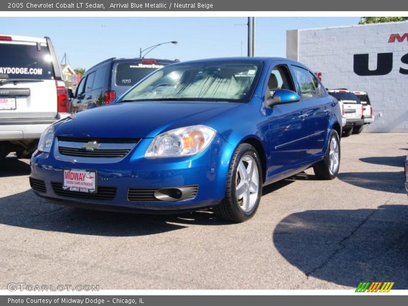 Arrival Blue Metallic / Neutral Beige 2005 Chevrolet Cobalt LT Sedan