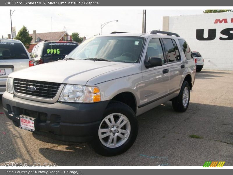 Silver Birch Metallic / Graphite 2005 Ford Explorer XLS
