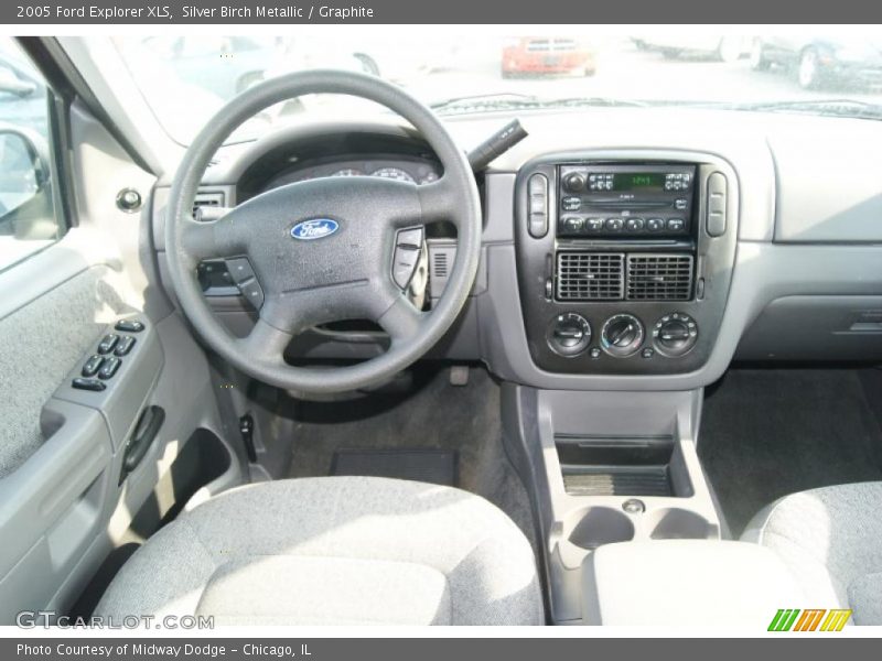Silver Birch Metallic / Graphite 2005 Ford Explorer XLS