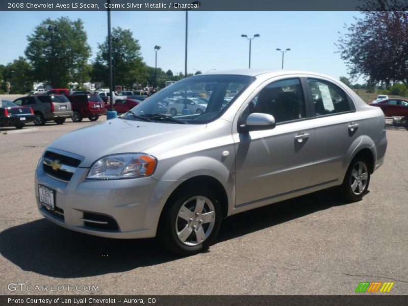 Cosmic Silver Metallic / Charcoal 2008 Chevrolet Aveo LS Sedan