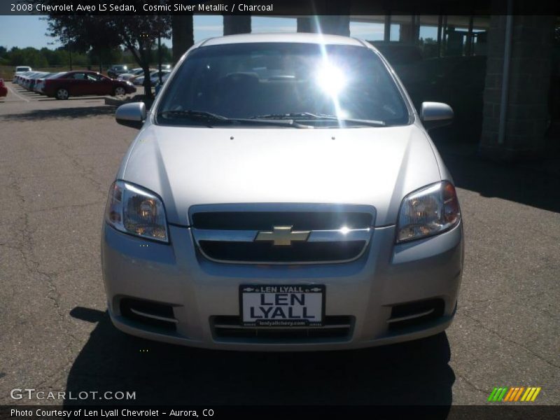 Cosmic Silver Metallic / Charcoal 2008 Chevrolet Aveo LS Sedan