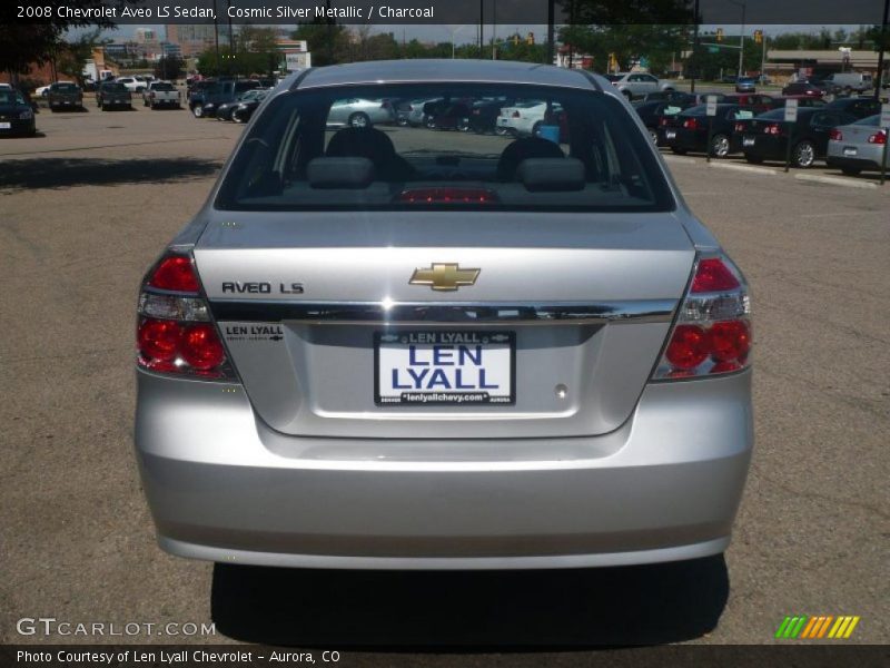 Cosmic Silver Metallic / Charcoal 2008 Chevrolet Aveo LS Sedan