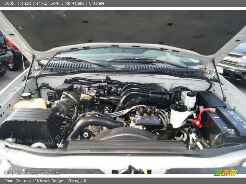 Silver Birch Metallic / Graphite 2005 Ford Explorer XLS