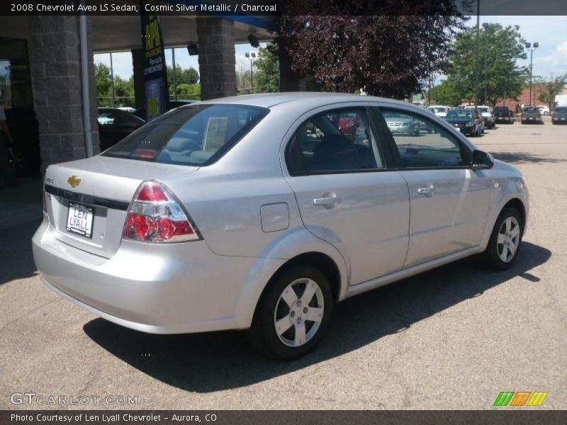 Cosmic Silver Metallic / Charcoal 2008 Chevrolet Aveo LS Sedan