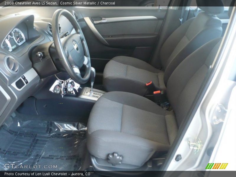 Cosmic Silver Metallic / Charcoal 2008 Chevrolet Aveo LS Sedan