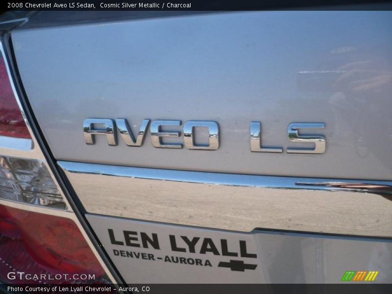 Cosmic Silver Metallic / Charcoal 2008 Chevrolet Aveo LS Sedan
