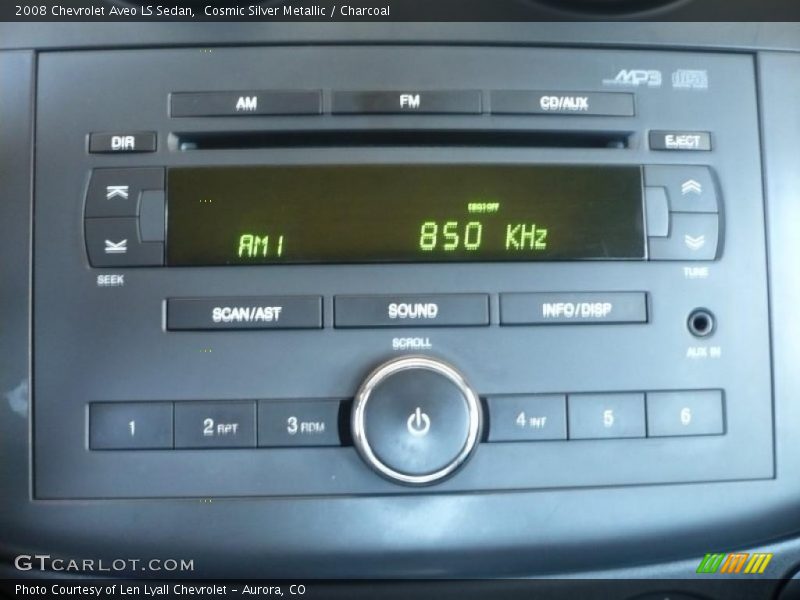 Cosmic Silver Metallic / Charcoal 2008 Chevrolet Aveo LS Sedan