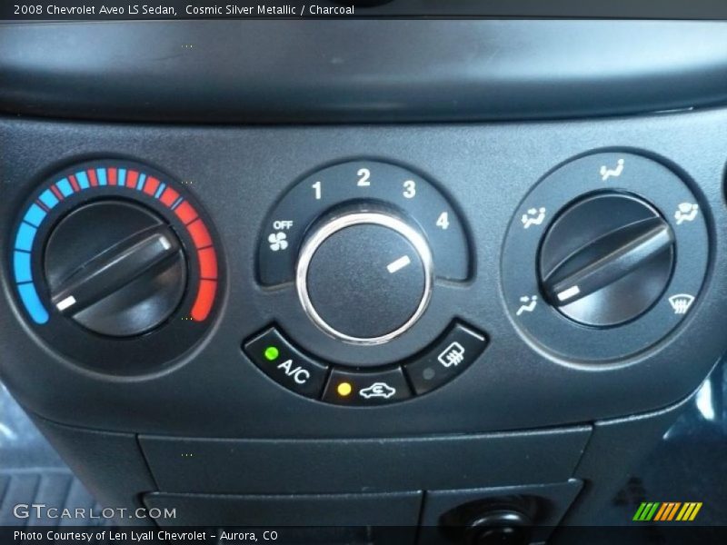 Cosmic Silver Metallic / Charcoal 2008 Chevrolet Aveo LS Sedan