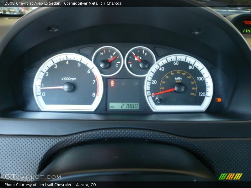 Cosmic Silver Metallic / Charcoal 2008 Chevrolet Aveo LS Sedan
