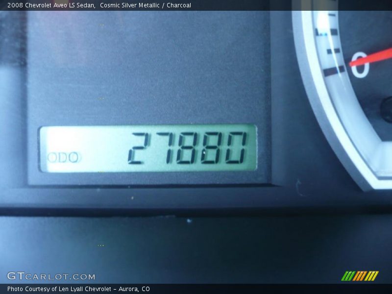 Cosmic Silver Metallic / Charcoal 2008 Chevrolet Aveo LS Sedan