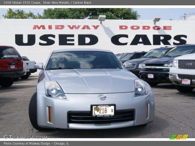 Silver Alloy Metallic / Carbon Black 2006 Nissan 350Z Coupe