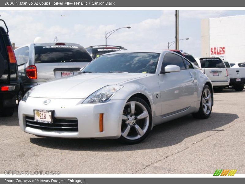 Silver Alloy Metallic / Carbon Black 2006 Nissan 350Z Coupe