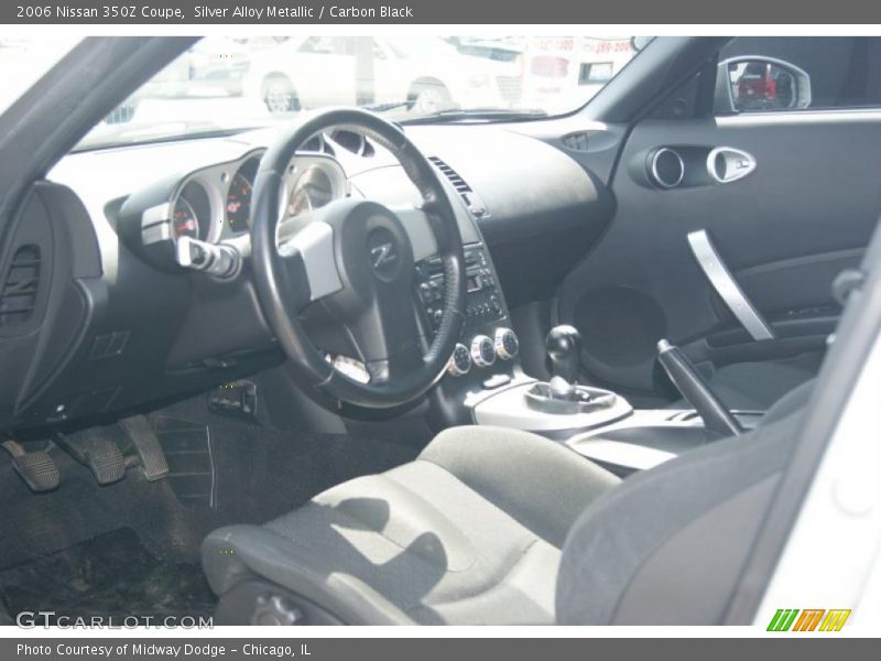 Silver Alloy Metallic / Carbon Black 2006 Nissan 350Z Coupe