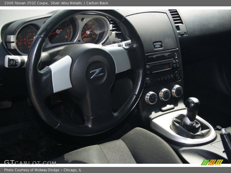 Silver Alloy Metallic / Carbon Black 2006 Nissan 350Z Coupe