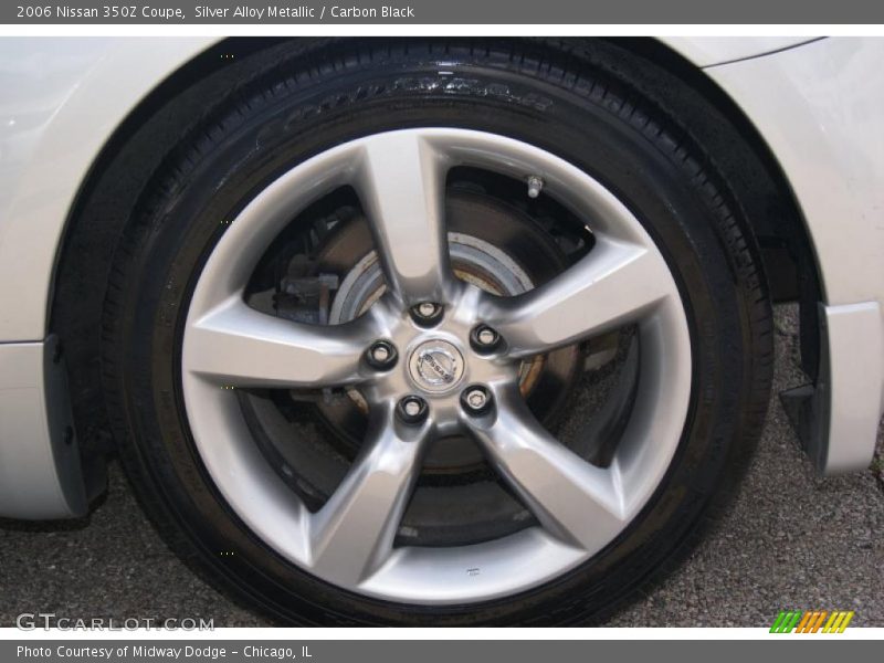 Silver Alloy Metallic / Carbon Black 2006 Nissan 350Z Coupe