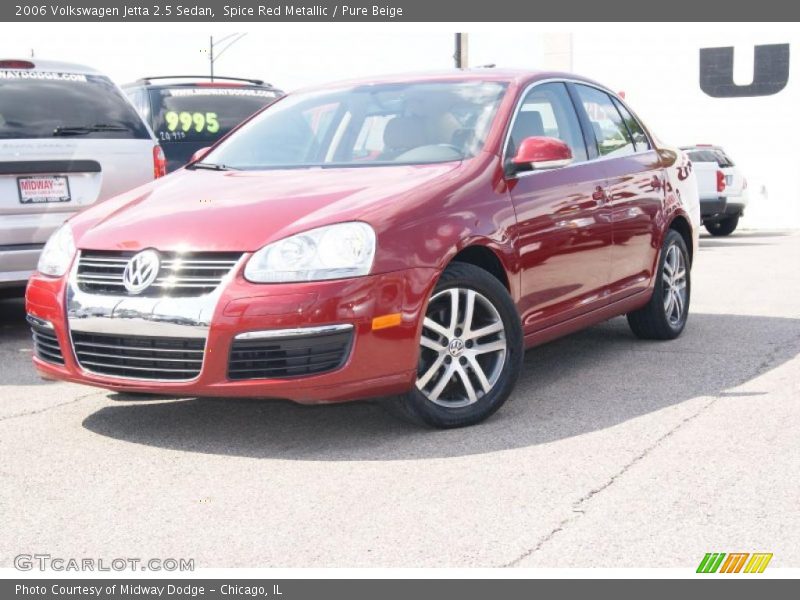 Spice Red Metallic / Pure Beige 2006 Volkswagen Jetta 2.5 Sedan