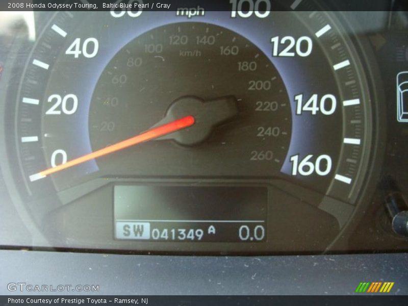 Baltic Blue Pearl / Gray 2008 Honda Odyssey Touring