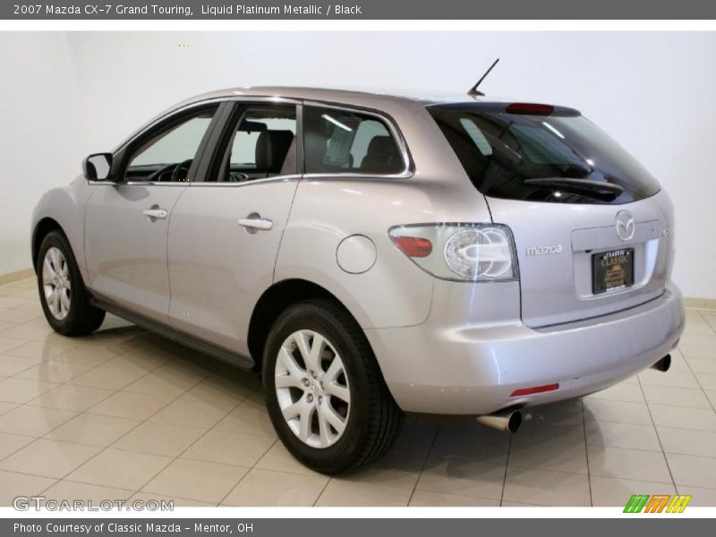 Liquid Platinum Metallic / Black 2007 Mazda CX-7 Grand Touring