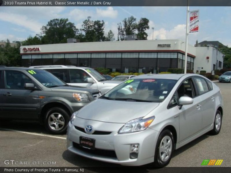 Classic Silver Metallic / Dark Gray 2010 Toyota Prius Hybrid III