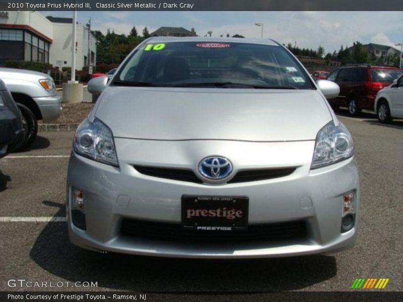 Classic Silver Metallic / Dark Gray 2010 Toyota Prius Hybrid III