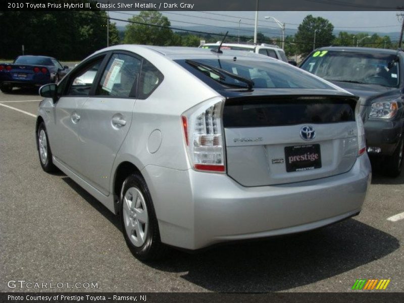 Classic Silver Metallic / Dark Gray 2010 Toyota Prius Hybrid III