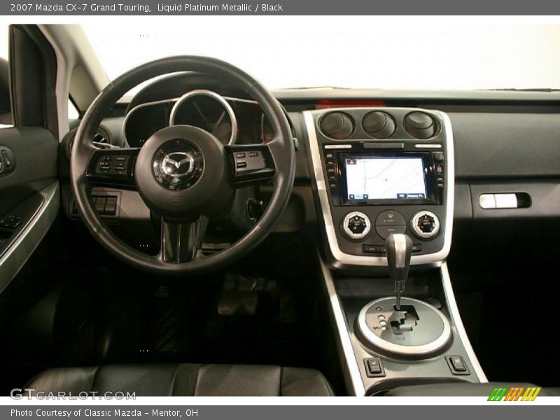 Liquid Platinum Metallic / Black 2007 Mazda CX-7 Grand Touring