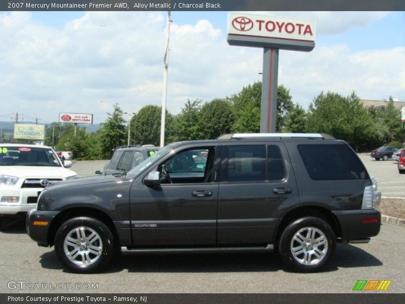 Alloy Metallic / Charcoal Black 2007 Mercury Mountaineer Premier AWD