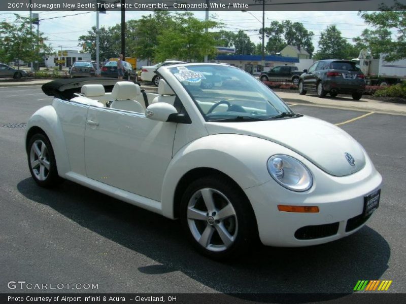 Campanella White / White 2007 Volkswagen New Beetle Triple White Convertible