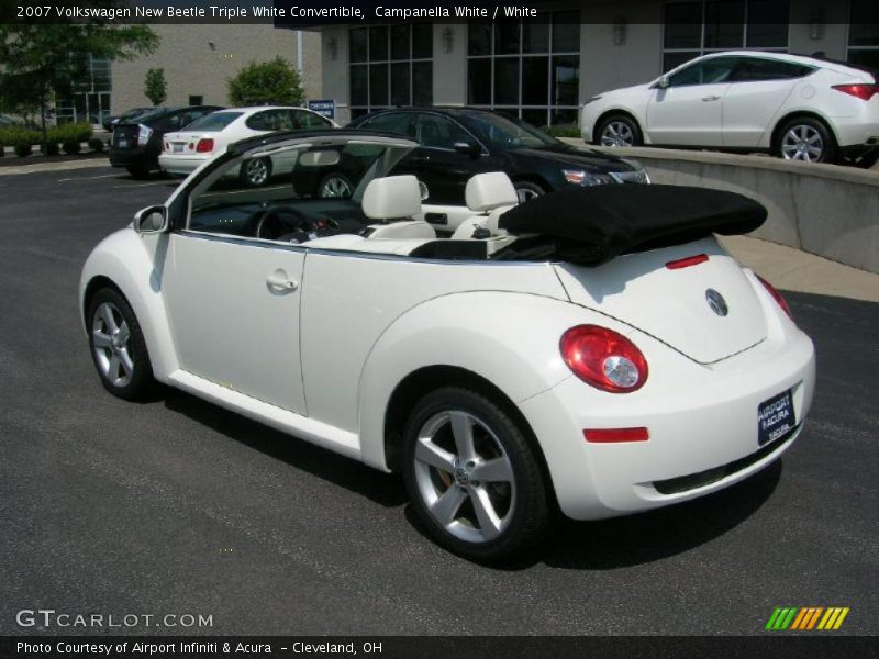 Campanella White / White 2007 Volkswagen New Beetle Triple White Convertible