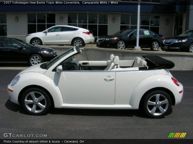 Campanella White / White 2007 Volkswagen New Beetle Triple White Convertible