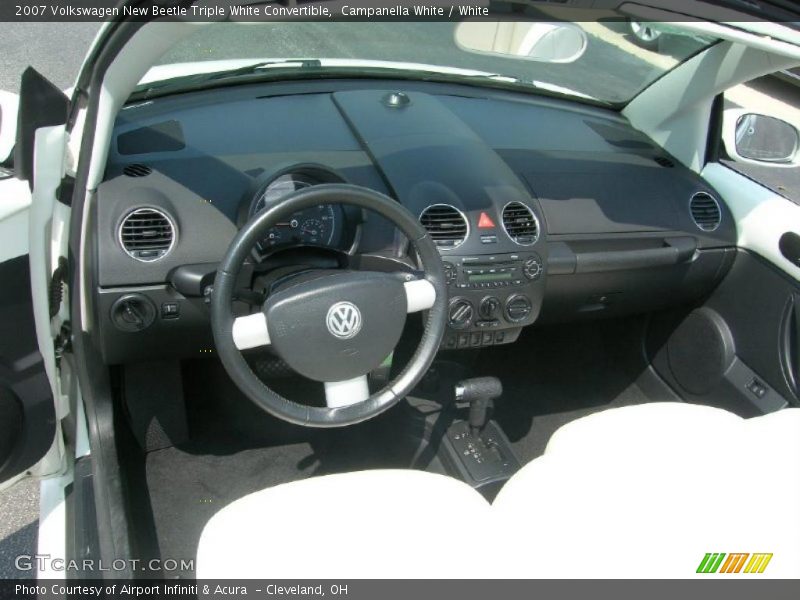 Campanella White / White 2007 Volkswagen New Beetle Triple White Convertible