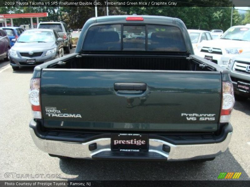 Timberland Green Mica / Graphite Gray 2009 Toyota Tacoma V6 SR5 PreRunner Double Cab