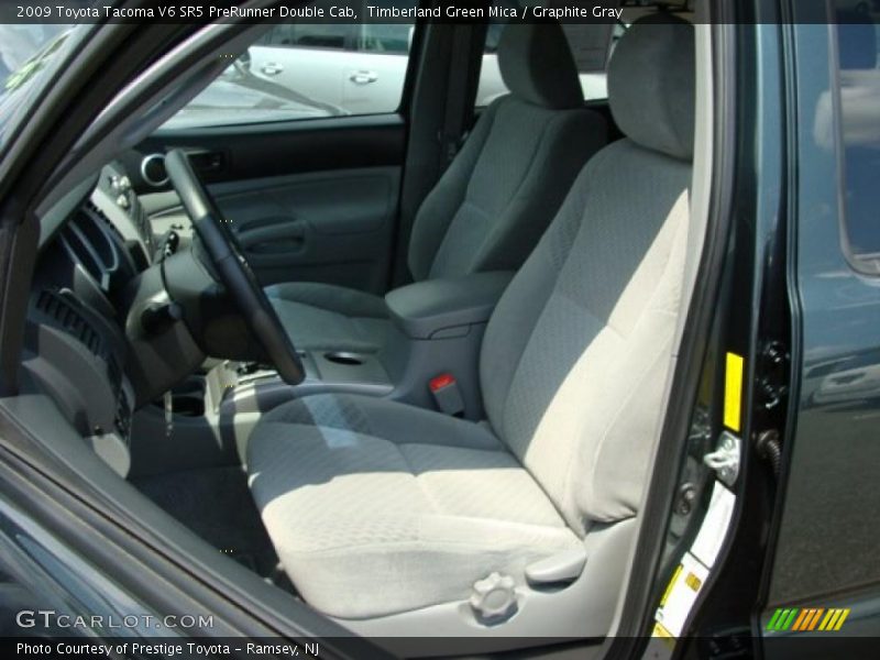 Timberland Green Mica / Graphite Gray 2009 Toyota Tacoma V6 SR5 PreRunner Double Cab
