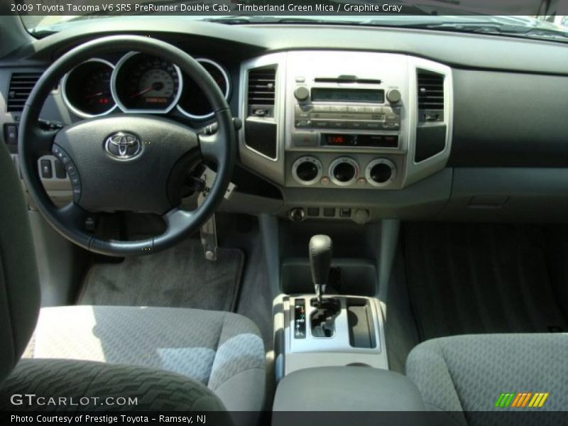 Timberland Green Mica / Graphite Gray 2009 Toyota Tacoma V6 SR5 PreRunner Double Cab