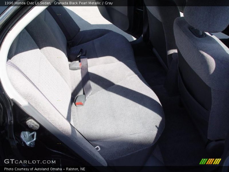 Granada Black Pearl Metallic / Gray 1996 Honda Civic LX Sedan