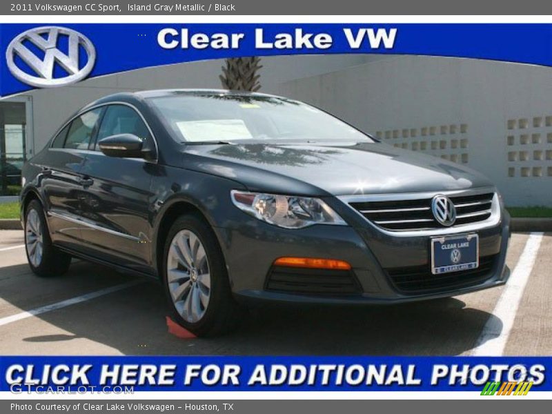 Island Gray Metallic / Black 2011 Volkswagen CC Sport