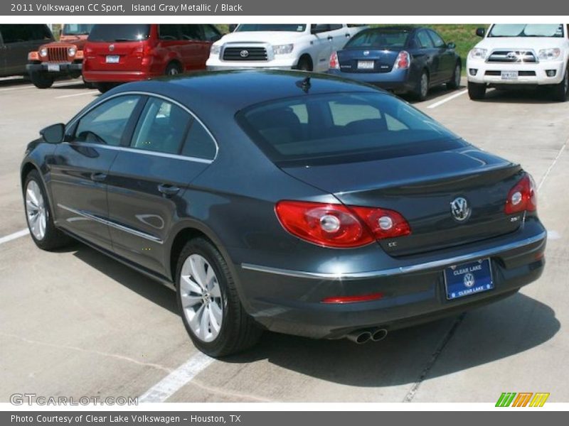 Island Gray Metallic / Black 2011 Volkswagen CC Sport