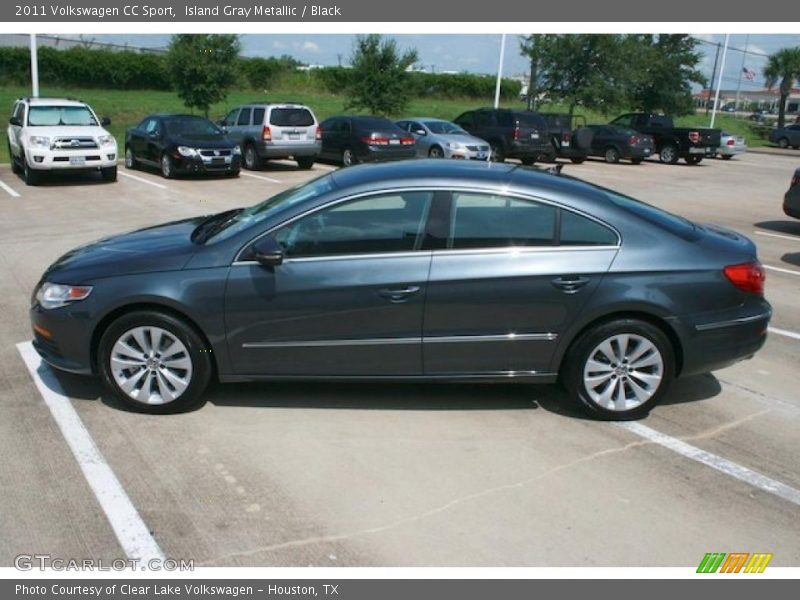 Island Gray Metallic / Black 2011 Volkswagen CC Sport