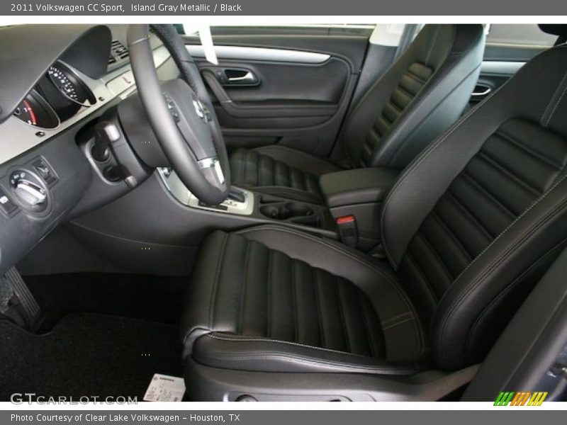 Island Gray Metallic / Black 2011 Volkswagen CC Sport
