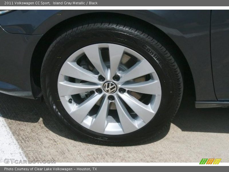 Island Gray Metallic / Black 2011 Volkswagen CC Sport