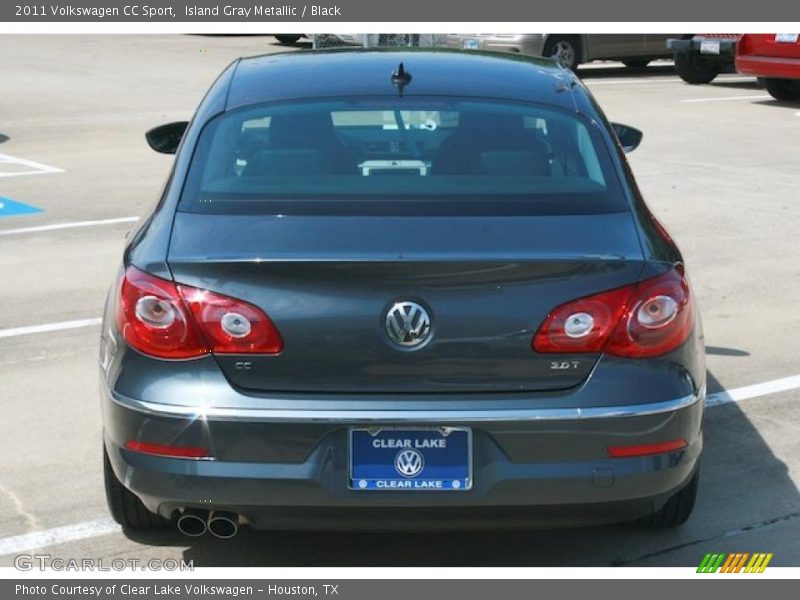 Island Gray Metallic / Black 2011 Volkswagen CC Sport