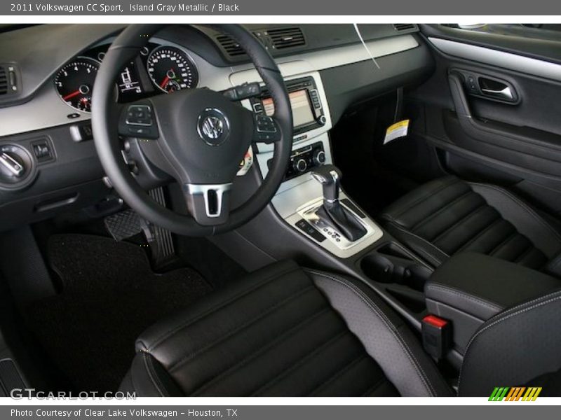 Island Gray Metallic / Black 2011 Volkswagen CC Sport