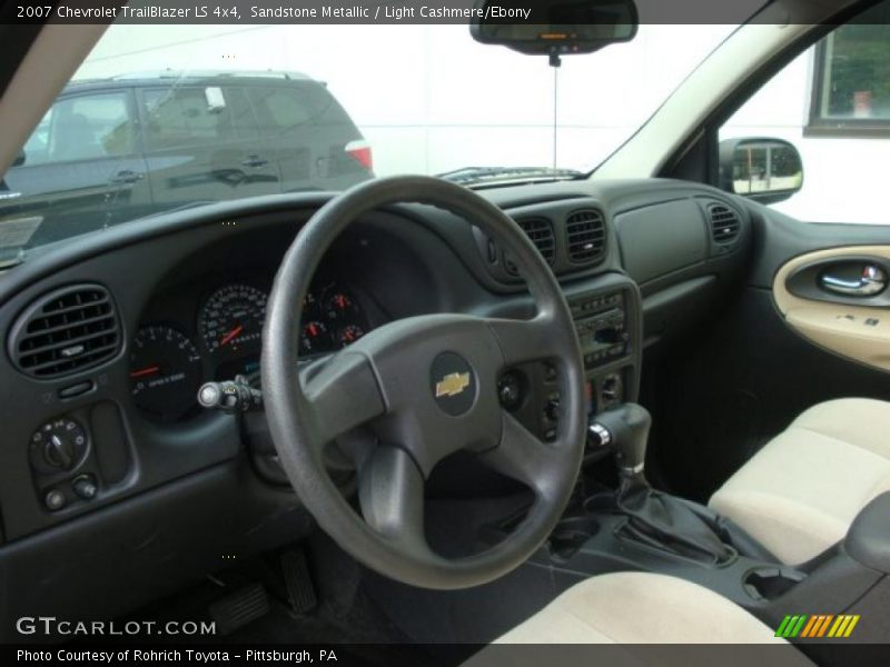 Sandstone Metallic / Light Cashmere/Ebony 2007 Chevrolet TrailBlazer LS 4x4