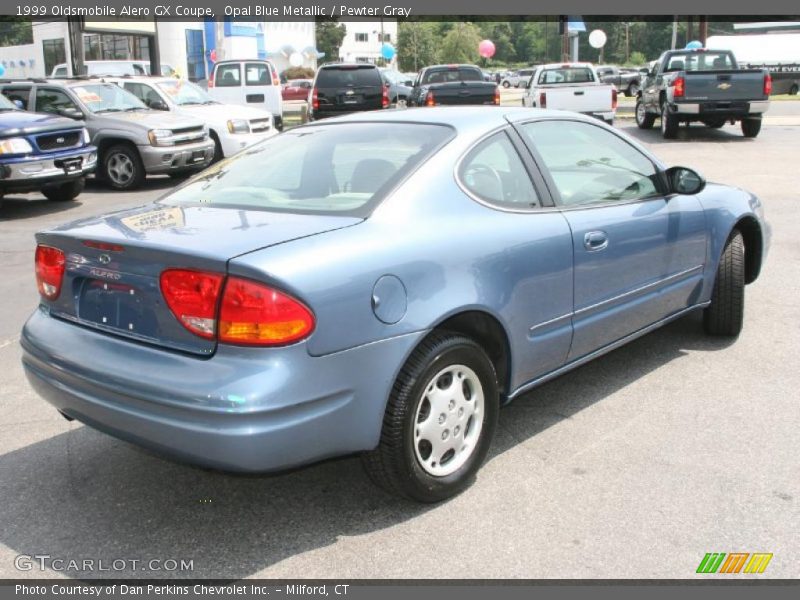 Opal Blue Metallic / Pewter Gray 1999 Oldsmobile Alero GX Coupe